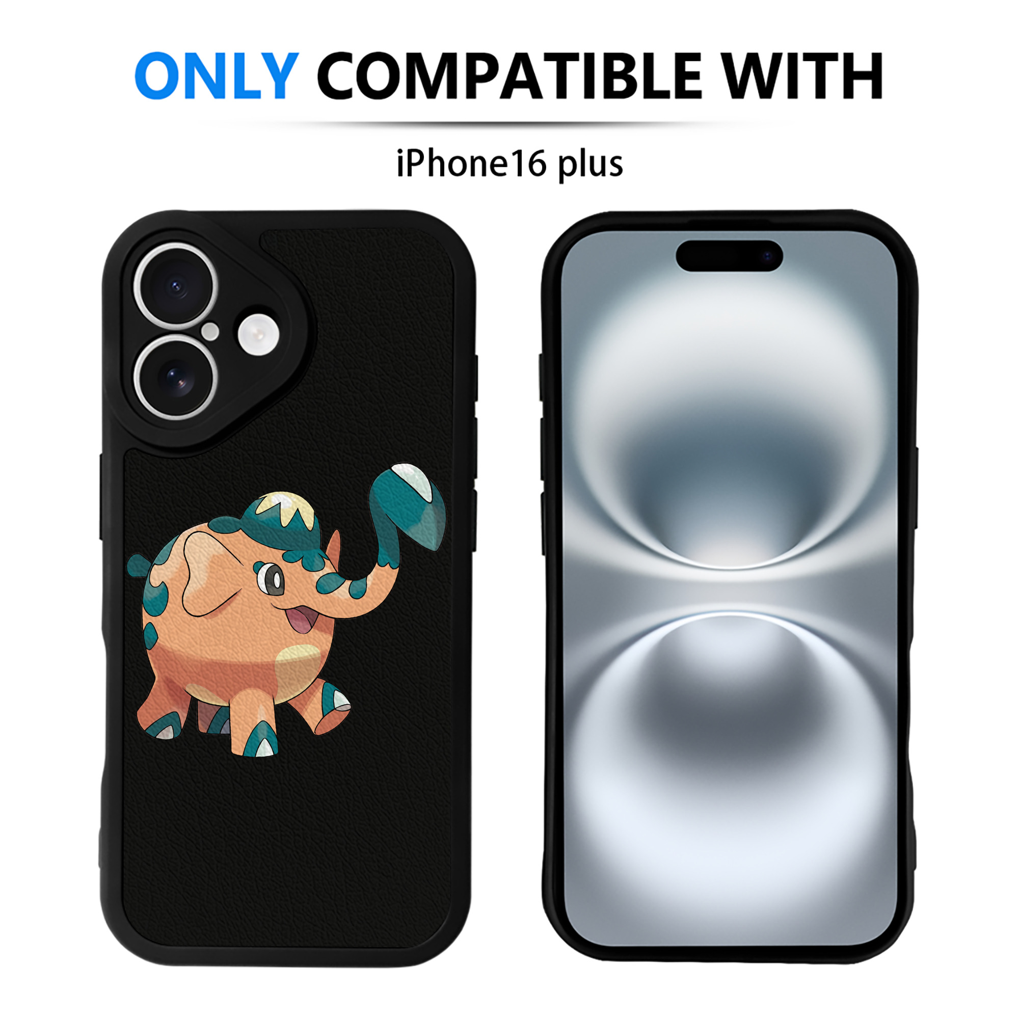 （画像用） ポケットモンスター Pokémon 【iPhone 16シリーズ対応】シリコンスマホケース（レザー調） 材質：シリコン